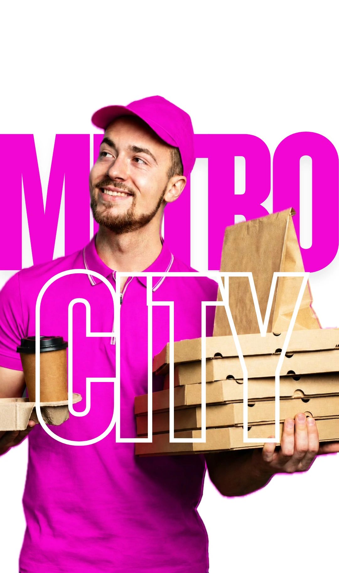 Metro City restaurant delivery graphic
